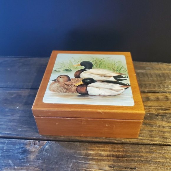 Mallard Duck Set Of 6 Cork Backed Coasters - Picture 3 of 11